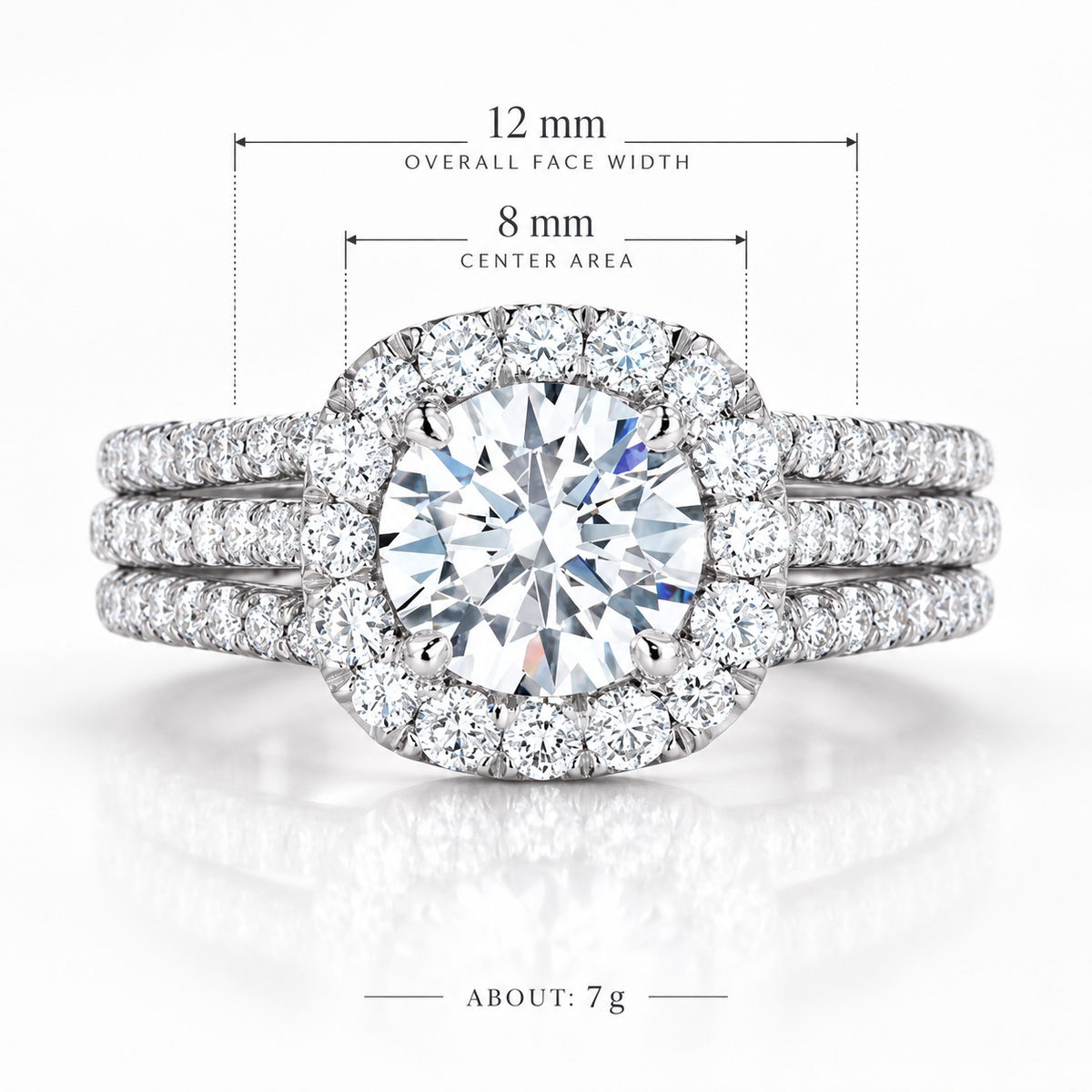 Eternal Halo Pavé Ring