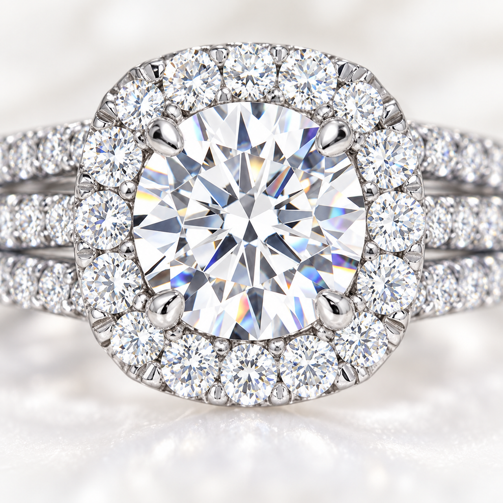 Eternal Halo Pavé Ring