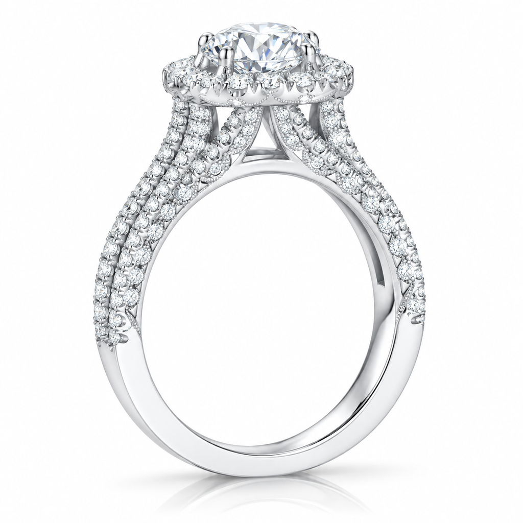 Eternal Halo Pavé Ring