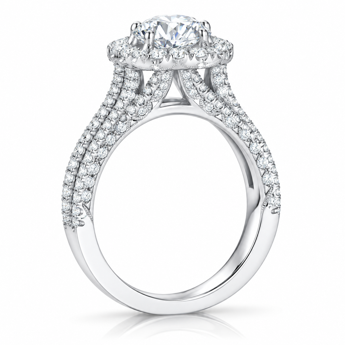 Eternal Halo Pavé Ring