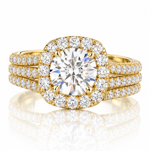 Eternal Halo Pavé Ring