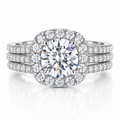 Eternal Halo Pavé Ring