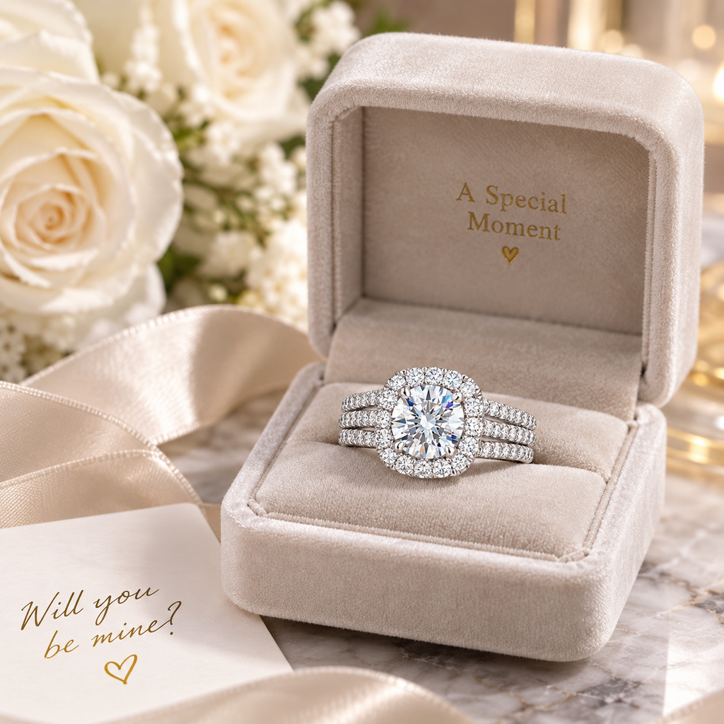 Eternal Halo Pavé Ring