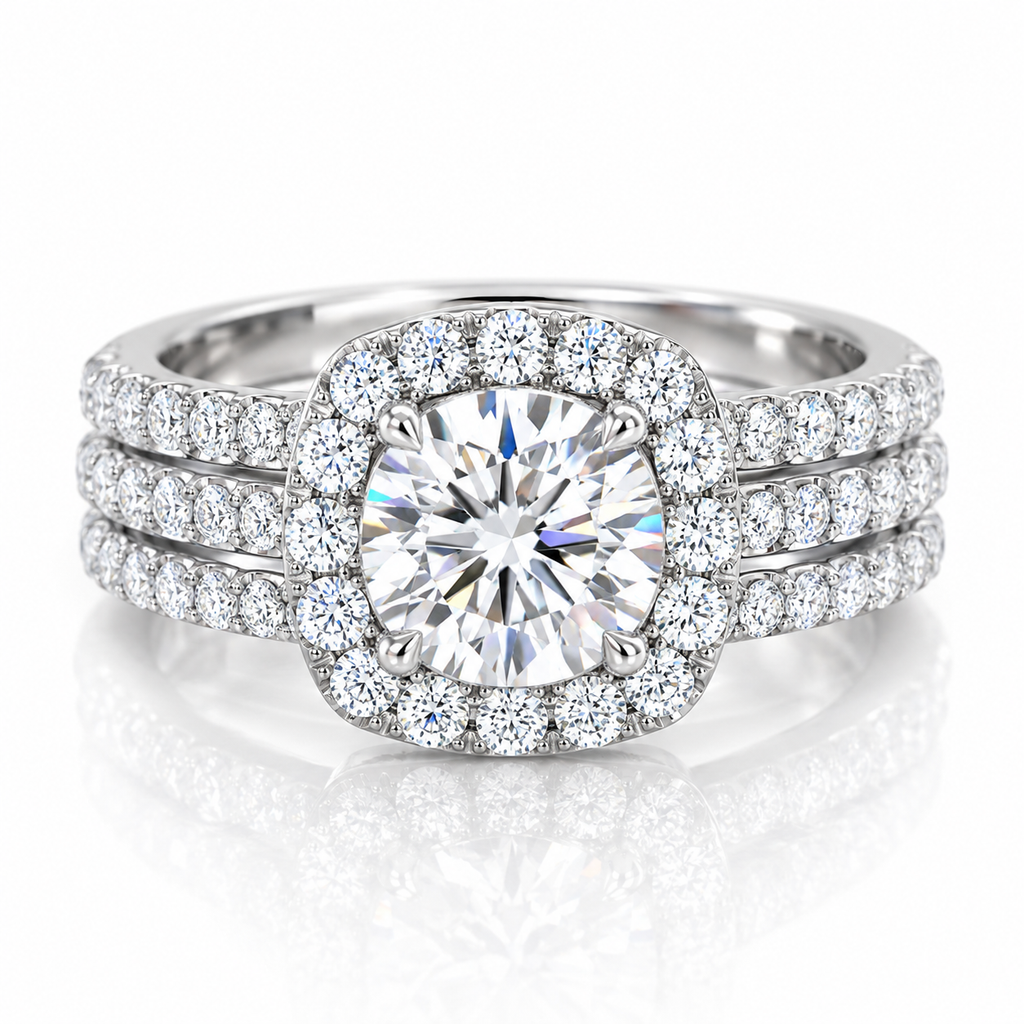 Eternal Halo Pavé Ring
