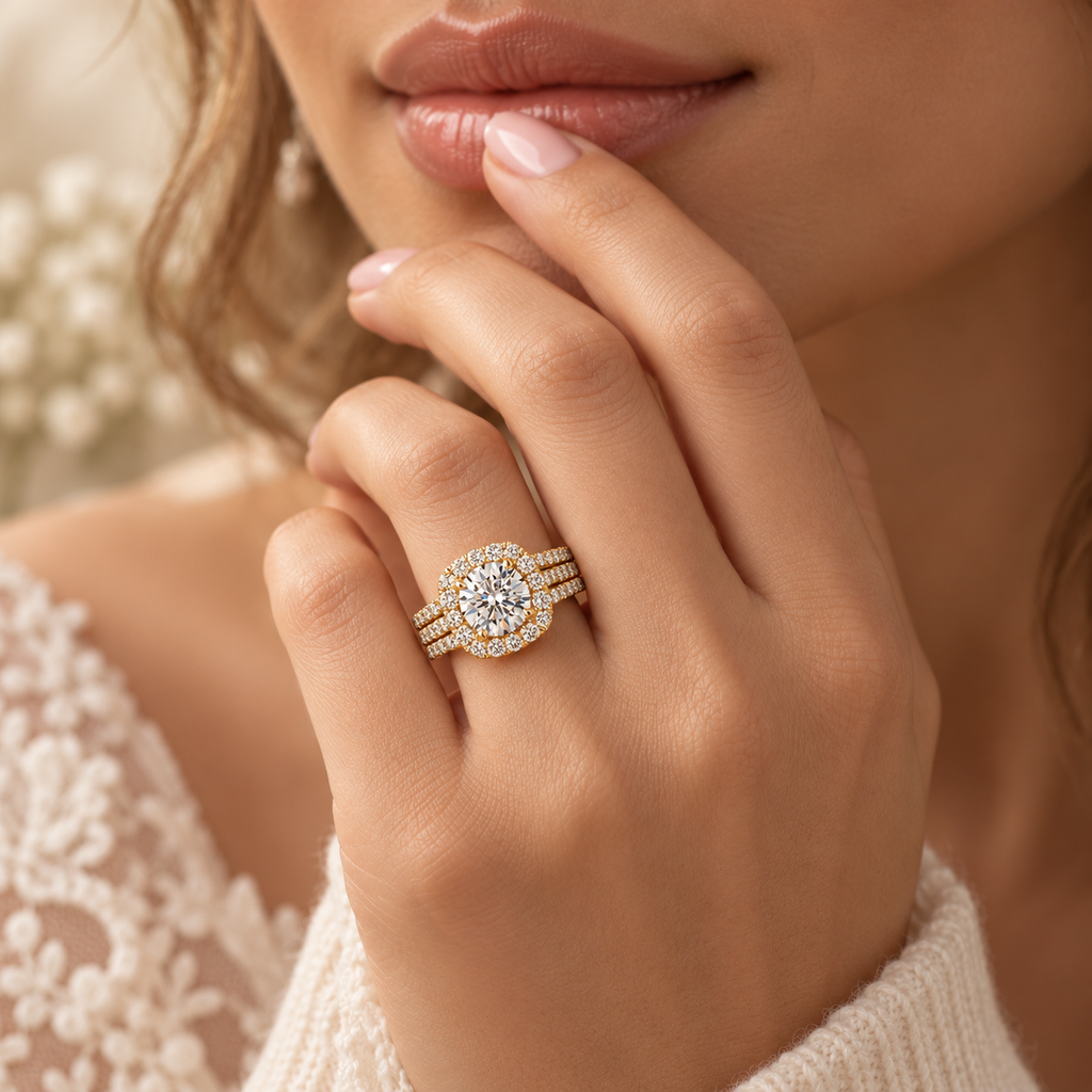 Eternal Halo Pavé Ring