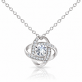 The Celestial Embrace Necklace — 1ct Moissanite