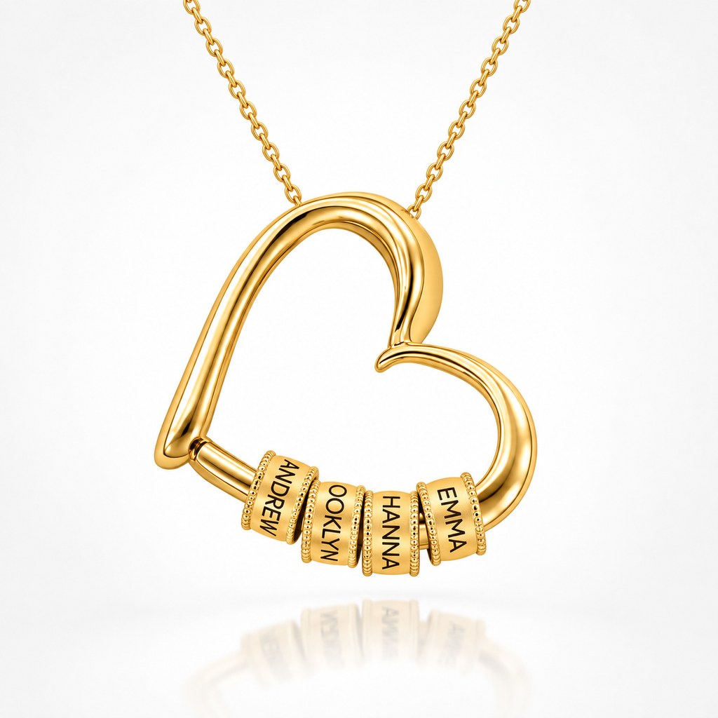 The Heart of Us Necklace — Personalized Names