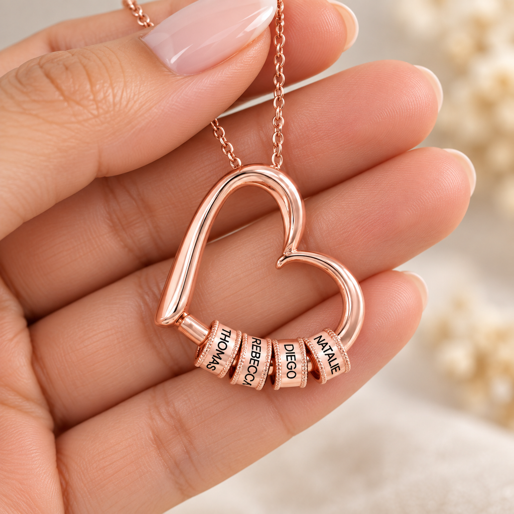 The Heart of Us Necklace — Personalized Names