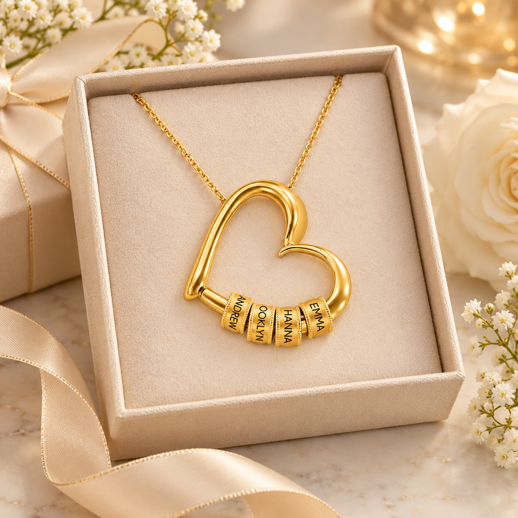 The Heart of Us Necklace — Personalized Names