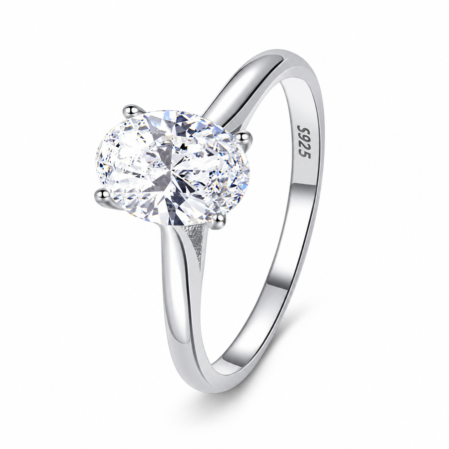 The Ever After Solitaire Ring — 2.5ct Moissanite