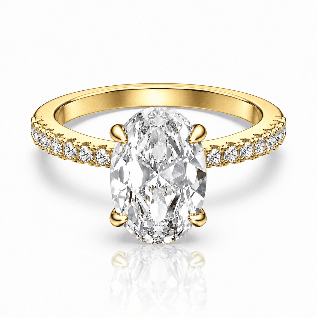 The Everlight Oval Ring — 2.5ct Moissanite