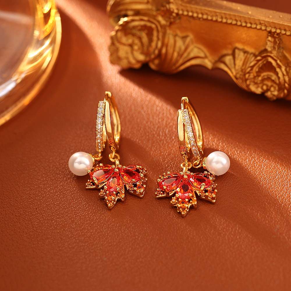 The Crimson Maple Earrings — product view 16