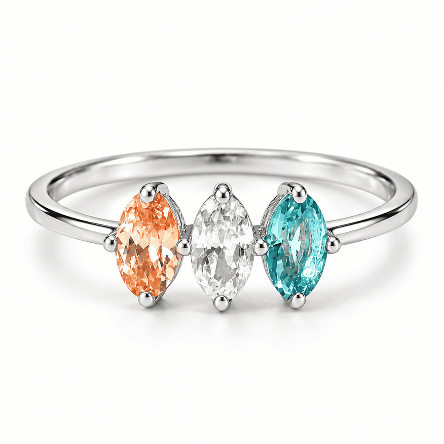 The Marquise Story Birthstone Ring